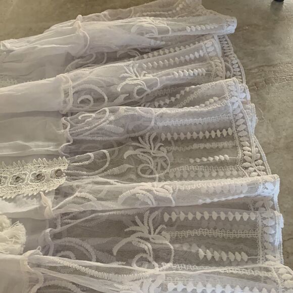 White Eyelet BoHo Dress/Top NWT - Picture 11 of 11